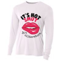 ItS Not Smut ItS Cliterature Graphic Cooling Performance Long Sleeve Crew