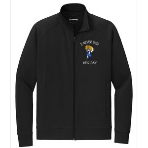 I Never Skip Keg Day Cool Gift Funny Beer Ing Joke Gift Stretch Full-Zip Cadet Jacket