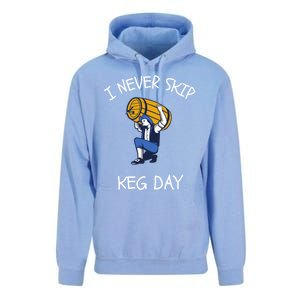 I Never Skip Keg Day Cool Gift Funny Beer Ing Joke Gift Unisex Surf Hoodie