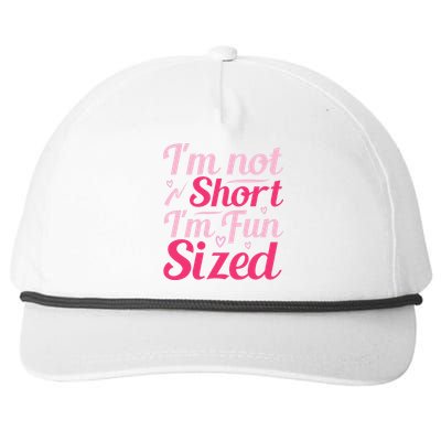 Im Not Short Im Fun Sized Snapback Five-Panel Rope Hat