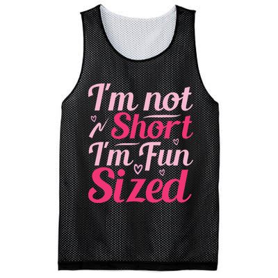 Im Not Short Im Fun Sized Mesh Reversible Basketball Jersey Tank