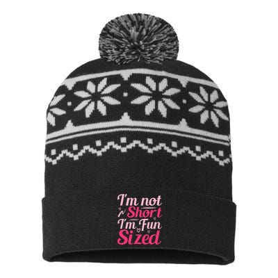 Im Not Short Im Fun Sized USA-Made Snowflake Beanie