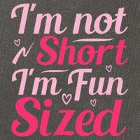 Im Not Short Im Fun Sized Cotton Canvas Backpack