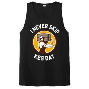 I Never Skip Keg Day Cool Gift Funny Beer Ing Joke Gift PosiCharge Competitor Tank