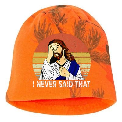 I Never Said That Funny Christian Church Jesus Kati - Camo Knit Beanie