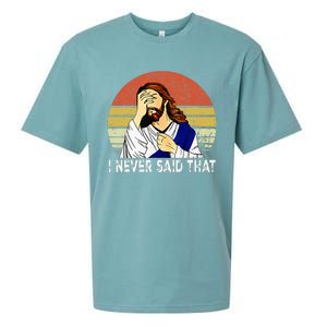 I Never Said That Funny Christian Church Jesus Sueded Cloud Jersey T-Shirt