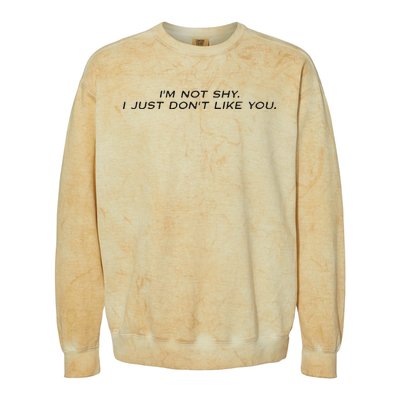 I’M Not Shy I Just Don’T Like You Missrich Wearing Colorblast Crewneck Sweatshirt