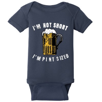 IM NOT SHORT IM PINT SIZED FUNNY SAINT PATRICKS DAY Baby Bodysuit