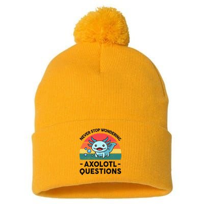 I Never Stop Axolotl Question Wondering Kids Axolotl Pom Pom 12in Knit Beanie