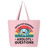 I Never Stop Axolotl Question Wondering Kids Axolotl 25L Jumbo Tote