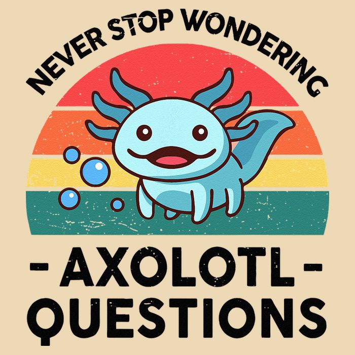 I Never Stop Axolotl Question Wondering Kids Axolotl Zip Tote Bag
