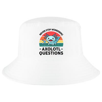 I Never Stop Axolotl Question Wondering Kids Axolotl Cool Comfort Performance Bucket Hat