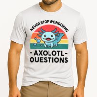 I Never Stop Axolotl Question Wondering Kids Axolotl Performance Shirt