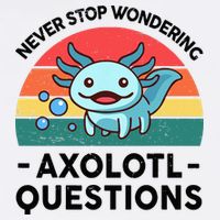 I Never Stop Axolotl Question Wondering Kids Axolotl Sustainable Bucket Hat