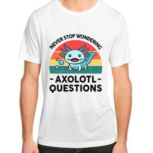 I Never Stop Axolotl Question Wondering Kids Axolotl Adult ChromaSoft Performance T-Shirt