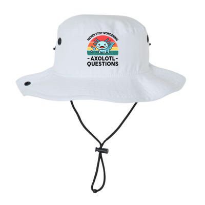 I Never Stop Axolotl Question Wondering Kids Axolotl Bucket Hat