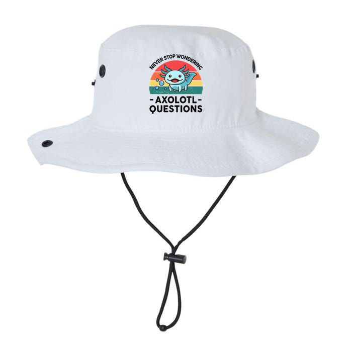 I Never Stop Axolotl Question Wondering Kids Axolotl Bucket Hat