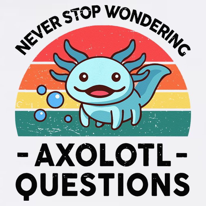 I Never Stop Axolotl Question Wondering Kids Axolotl Bucket Hat