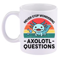 I Never Stop Axolotl Question Wondering Kids Axolotl 11oz C Handle Ceramic Mug