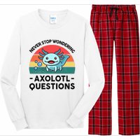 I Never Stop Axolotl Question Wondering Kids Axolotl Long Sleeve Pajama Set