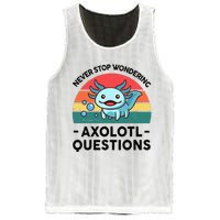 I Never Stop Axolotl Question Wondering Kids Axolotl Mesh Reversible Basketball Jersey Tank