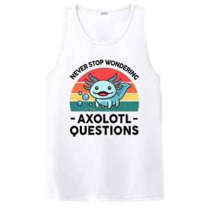 I Never Stop Axolotl Question Wondering Kids Axolotl PosiCharge Competitor Tank