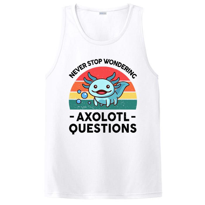 I Never Stop Axolotl Question Wondering Kids Axolotl PosiCharge Competitor Tank