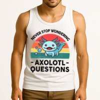 I Never Stop Axolotl Question Wondering Kids Axolotl Tank Top