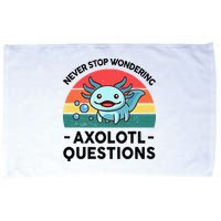 I Never Stop Axolotl Question Wondering Kids Axolotl Microfiber Hand Towel