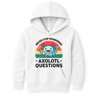 I Never Stop Axolotl Question Wondering Kids Axolotl Kids Hoodie