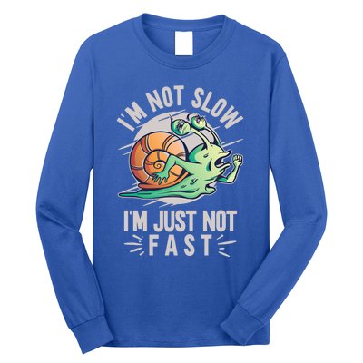 Im Not Slow Im Just Not Fast Run To The Finish Gift Long Sleeve Shirt