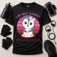 I'm Not Short I'm Penguin Size Cute Penguin Lover Cooling Performance Crew T-Shirt