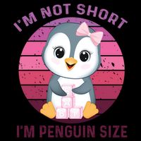 I'm Not Short I'm Penguin Size Cute Penguin Lover Cooling Performance Crew T-Shirt