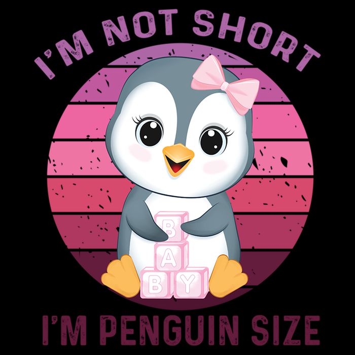 I'm Not Short I'm Penguin Size Cute Penguin Lover Cooling Performance Crew T-Shirt