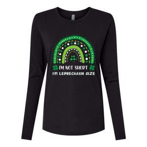 I'm Not Short Leprechaun Rainbow Plaid St Patrick's Day Meaningful Gift Womens Cotton Relaxed Long Sleeve T-Shirt