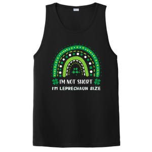 I'm Not Short Leprechaun Rainbow Plaid St Patrick's Day Meaningful Gift PosiCharge Competitor Tank