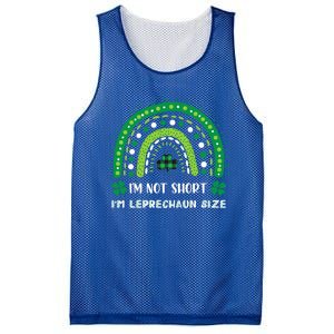 I'm Not Short Leprechaun Rainbow Plaid St Patrick's Day Meaningful Gift Mesh Reversible Basketball Jersey Tank