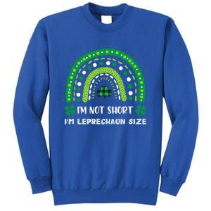 I'm Not Short Leprechaun Rainbow Plaid St Patrick's Day Meaningful Gift Tall Sweatshirt