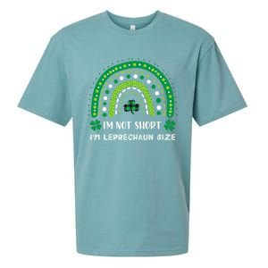 I'm Not Short Leprechaun Rainbow Plaid St Patrick's Day Meaningful Gift Sueded Cloud Jersey T-Shirt