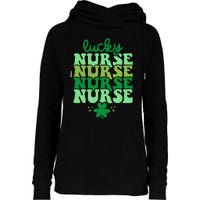 Irish Nurse St Patricks Day Shamrock Stethocsope Womens Funnel Neck Pullover Hood