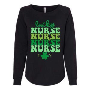 Irish Nurse St Patricks Day Shamrock Stethocsope Womens California Wash Sweatshirt