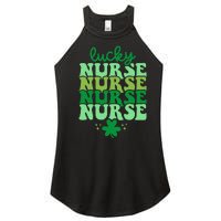 Irish Nurse St Patricks Day Shamrock Stethocsope Women's Perfect Tri Rocker Tank