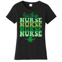 Irish Nurse St Patricks Day Shamrock Stethocsope Women's T-Shirt