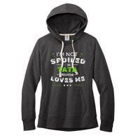 IM Not Spoiled My Tata Just Loves Me MotherS Day Women's Fleece Hoodie