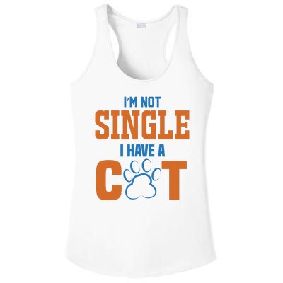 I'm Not Single I Have A Cat Ladies PosiCharge Competitor Racerback Tank