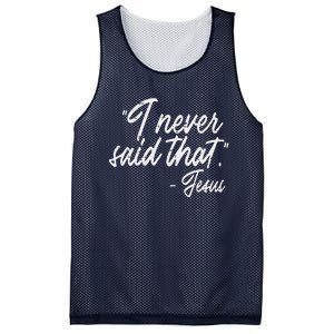 I Never Said That Jesus Funny God Christian Women Mesh Reversible Basketball Jersey Tank