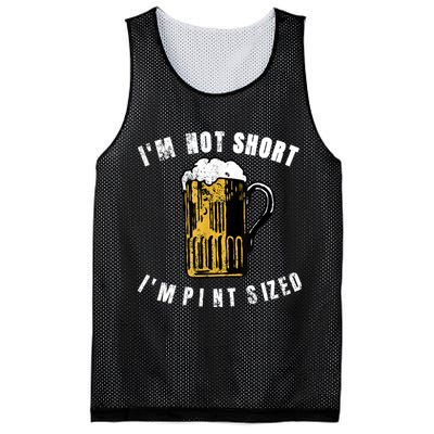 IM NOT SHORT IM PINT SIZED FUNNY SAINT PATRICKS DAY Mesh Reversible Basketball Jersey Tank