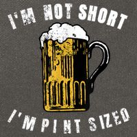 IM NOT SHORT IM PINT SIZED FUNNY SAINT PATRICKS DAY Cotton Canvas Backpack