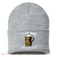 IM NOT SHORT IM PINT SIZED FUNNY SAINT PATRICKS DAY Sustainable Knit Beanie