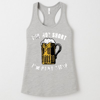IM NOT SHORT IM PINT SIZED FUNNY SAINT PATRICKS DAY Womens Tank Top